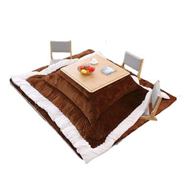 Imagem de Mesa aquecida japonesa Kotatsu Futon e colchão grosso Kotatsu Fogão de inverno mesa de centro original com aquecimento de madeira