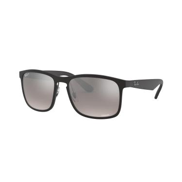Imagem de Óculos de Sol Ray-Ban Polarizado 0RB4264 601S5J Tam 58 / Preto Fosco - Lentes Cinza Espelhado