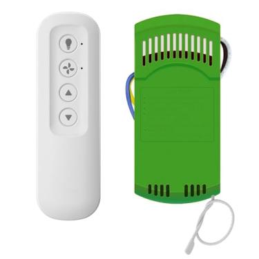 Imagem de Ceiling Fan Remote Control Kit with Receiver, substituição para Hunter 99770, 99772, 99392, 99813, kit de controlo remoto universal de 3 velocidades, controlo remoto de fãs com íman