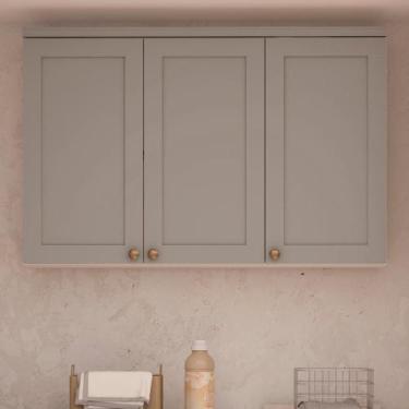 Imagem de Armário de Cozinha Genialflex Iluminata Aereo Branco Fendi