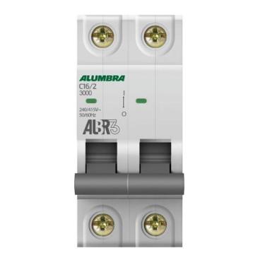 Imagem de Disjuntor Bipolar 2P 16A Curva C ALBR3 Alumbra