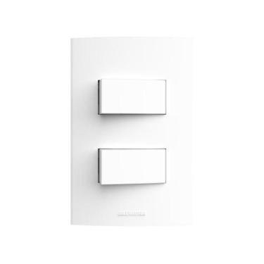 Imagem de Conjunto Interruptor Simples Duplo Inova Pro 85039 Alumbra