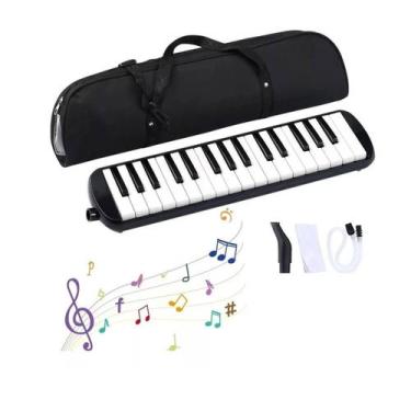 Imagem de Escaleta 32 Teclas De Sopro Capa Melodica Musica Mini Piano - FenixCv