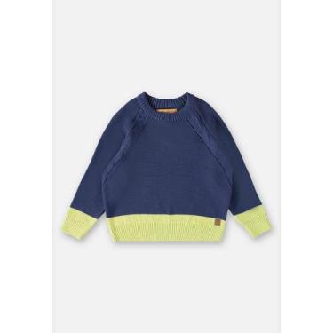 Imagem de Blusão em Tricô Infantil para Menino Up Baby, Azul, 3