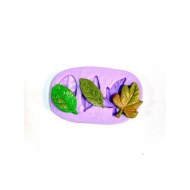 Imagem de F1126 molde de silicone folhas confeitaria biscuit - confeitaria dos m