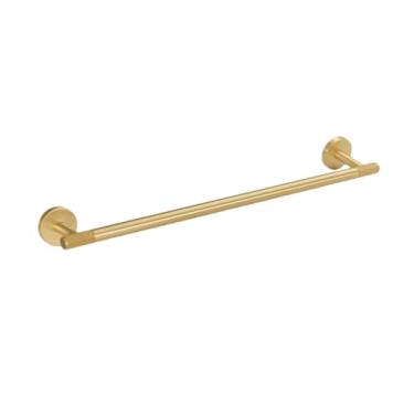 Imagem de Acessórios para banheiro da série Latão serrilhado, acessórios para toalhas, ganchos, suportes para rolo de papel higiênico, preto e dourado, BA01MB, TR500