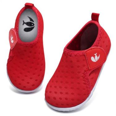 Imagem de Sapatos aquáticos FEETCITY Baby Red para bebês de 6 a 12 meses