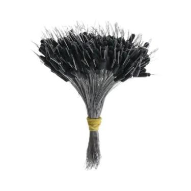 Imagem de Rolha De Silicone Preta Para Flutuadores De Pesca, 300 Unidades/pacote