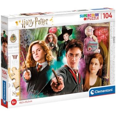 Imagem de Clementoni 25712, Harry Potter Supercolor Puzzle for Children - 104 Pieces, Ages 6 Years Plus, Multicoloured, 25 x 34.3 x 3.5 centimetres