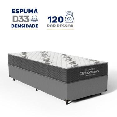 Imagem de Cama Box com Colchão de Espuma D33 Ortobom Airtech 100 Solteiro 88cm, 