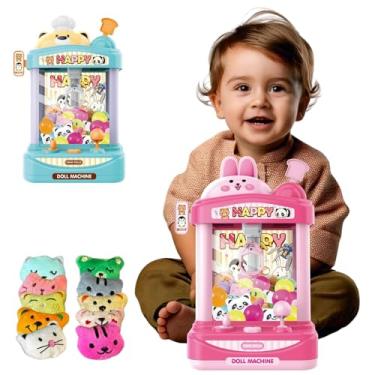 Imagem de Máquina de Pegar Bichinhos de Pelúcia Infantil Brinquedo com Som e Luz Garra