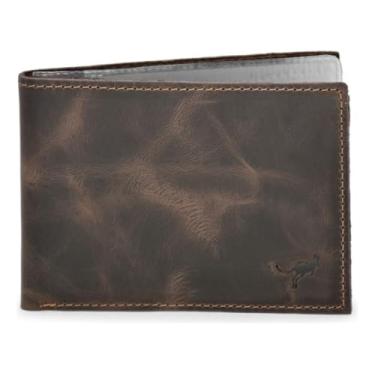 Imagem de Carteira Porta Documentos,cartões,cédulas,rg Couro Legítimo(Marron Escuro)