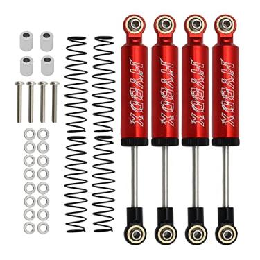 Imagem de 4 peças de amortecedor RC, conjunto de amortecedores RC, mola embutida para carro RC 70/80/90/100/110 mm amortecedor de amortecedor para rastreador 1/10 RC Axial SCX10 ii RBX10 Wraith TRX-4 MST Redcat