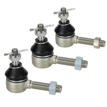 Imagem de JAVIK Conjunto de terminais de direção de carrinho de golfe 7539 7540 para Club Car DS 1976-2008 inclui 2 kit de junta esférica de rosca esquerda 1 direita