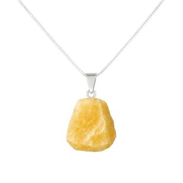Imagem de Colar Natura Calcita Amarela - Cristal Natural, Prata 925