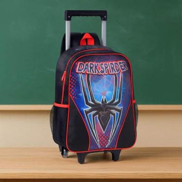 Imagem de Mochila Escolar Infantil De Rodinha Dark Spider Clio