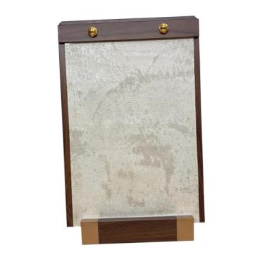 Imagem de oshhni Suporte de exibição de arte de unha, ferramenta de manicure, mesa versátil, portátil, placa de exibição de amostra de ponta de unha de madeira, Amarelo, S