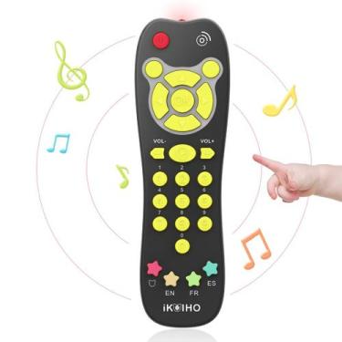 Imagem de Brinquedo de controle remoto para bebês iKoiho Realistic Toddler TV 6M