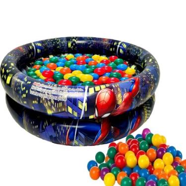 Imagem de Piscina Banheira Inflável Homem Aranha 21 Litros Infantil Criança Meni