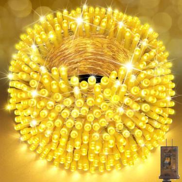 Imagem de Luzes de corda de Natal SAUIRS 123m 1000 LED branco quente