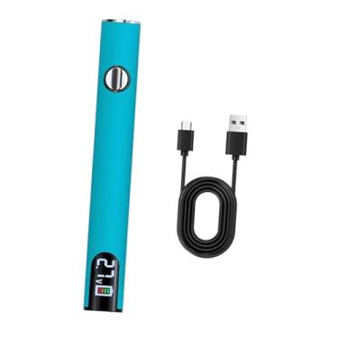 Imagem de oshhni Kit de ferro de solda com bateria, caneta mini 650mAh com estojo de armazenamento, caneta de solda sem fio recarregável por USB para conserto de faça, Azul