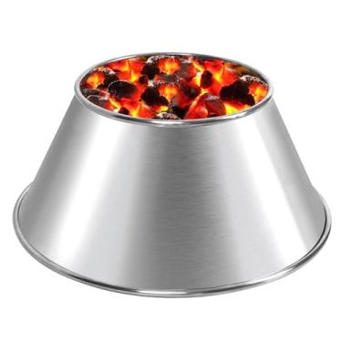 Imagem de Churrasqueira Whirlpool para churrasqueira Weber Kettle 55,88 cm, aço inoxidável 304, hidromassagem de uma peça sem soldagem para chaleira Weber WSM, serve para Kamado Joe, Big Joe, peças de