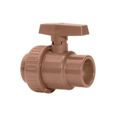 Imagem de Registro De Esfera Pvc Roscável 1-2'' - Vedação Precisa - Plastubos