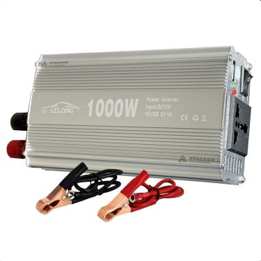 Imagem de Inversor 12v Para 220v ou 110  1000w Conversor Tensão Veicular