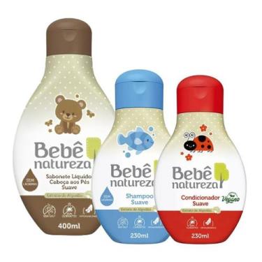 Imagem de Kit Bebê Natureza Shampoo Suave 230ml + Condicionador Suave 230ml  + S