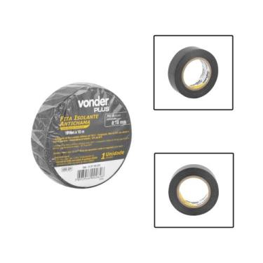 Imagem de Fita Isolante Antichama 19mm x 10M Preta - Vonder