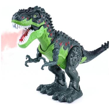 Imagem de AHCo. Grande Brinquedo de Dinossauro TRex para Caminhar para Crianças Realista com Olhos 3D, Jato de Névoa, Luzes e Rugido Presente para