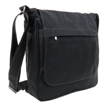 Imagem de Bolsa Pasta Tiracolo Transversal Notebook Unissex Casual - CDP, Preto