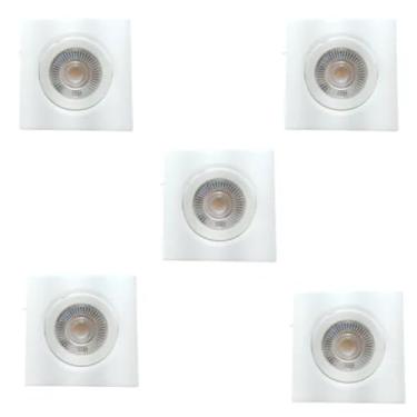 Imagem de Kit 05 Spot Led Dicroica Nl-05q 5w 400lm 3000k Branco Quente