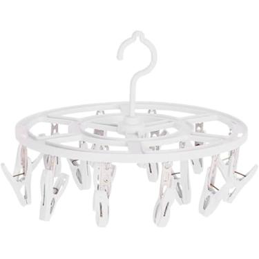 Imagem de Varal Redondo 16 Prendedores Meias Calcinhas Roupa Íntima Plástico Secagem Giratório Cabide