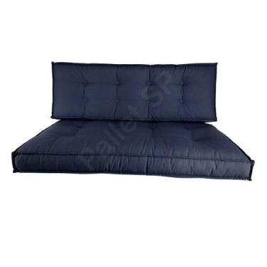 Imagem de Estofado Sofá De Pallet Costura Dupla Acquablock Lisato - Mobiliário E