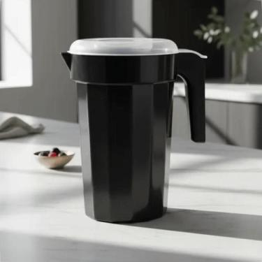 Imagem de Jarra Plástica 2 Litros Com Tampa Cristal Para Suco Água e Bebidas - G