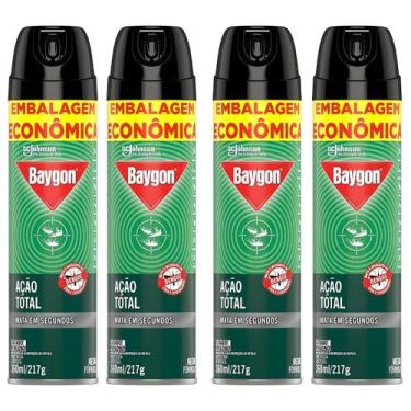 Imagem de Baygon Inseticida Ação Total 360ml Alta Proteção Kit Com 4 - Scjohnson