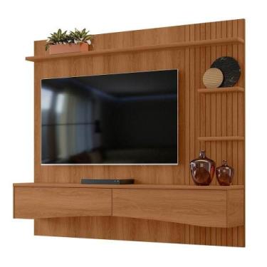 Imagem de Painel Para Tv De Até 65 2 Gavetas Elise Jequitibá Ripado - LUKALIAM M