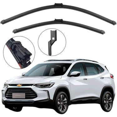 Imagem de Kit Palheta Dianteira Tracker 2020 a 2025 Limpador de Parabrisa de Silicone