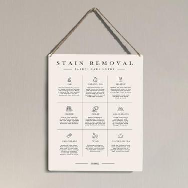 Imagem de Decoração de parede de lavanderia para casa de fazenda, hotel, casa, inauguração de casa, novos presentes para mulheres, homens, amigos, remoção de manchas de lavanderia, guia de cuidados com o tecido