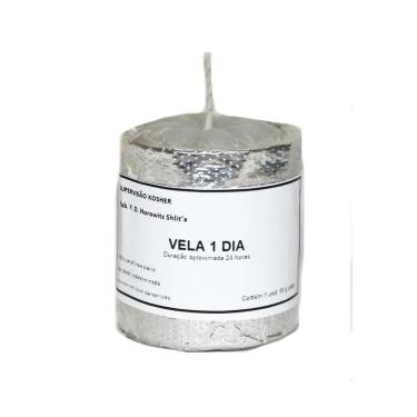 Imagem de Vela Kosher De 24 Horas Votiva Recipiente Lumínio 1 Dia