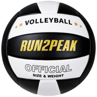 Imagem de Voleibol RUN2PEAK, tamanho 5, poliuretano macio, juvenil, interior e e