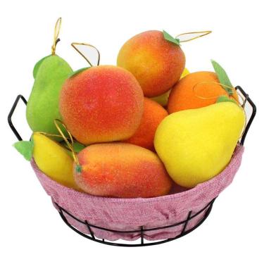 Imagem de Kit Cesto Multiuso Porta Frutas Aço Inox Rosa Fruteira 25cm