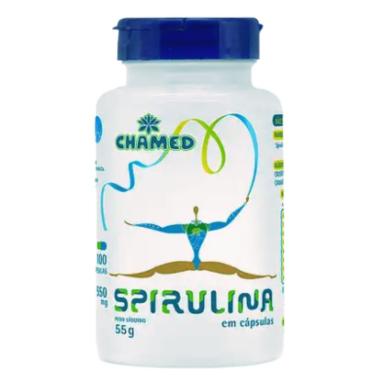 Imagem de Spirulina 100 cápsulas de 450mg – Chamed