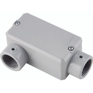 Imagem de Condulete Fixo Tipo "lr" 1/2" Com Tampa / Sem Rosca / Com Pintura Eletroestática A Pó