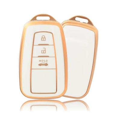 Imagem de Capa protetora para chave de carro com 2/3 botões para Toyota Prius Camry Corolla CHR C-HR RAV4 Land Cruiser Prado Hilux Key Fob