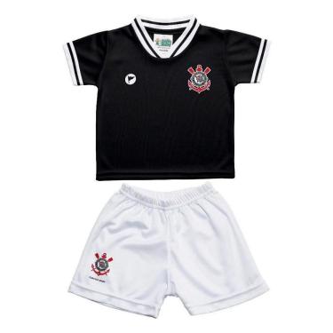 Imagem de Conjunto Bebê Corinthians Uniforme Preto - Torcida Baby