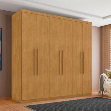 Imagem de Roupeiro 6 Portas E 4 Gavetas Cotia Naturalle