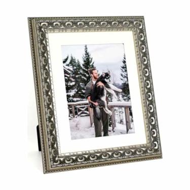 Imagem de YUNDINGJI Tapete 20 x 25 cm com gravação em relevo, vintage, prata, moldura HD, vidro orgânico, veludo preto, painel traseiro para família, casamento, festival, arte, parede, mesa, decoração e