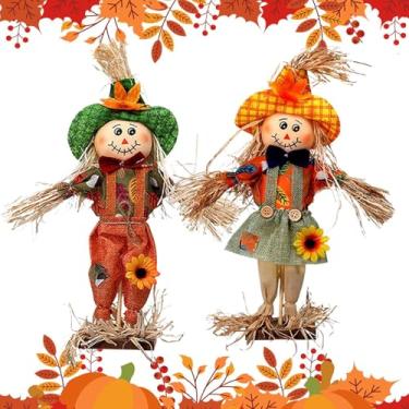 Imagem de Rrlihjgu Decoração De Espantalho | 2 Peças Decoração De Colheita Para Exterior | Estacas Com Tecido E Chapéu Para Jardim Relvado Festa Colheita Outonal Para Exposição E De,Jardim Gramado